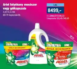 Metro Ariel folyékony mosószer vagy gélkapszula ajánlat