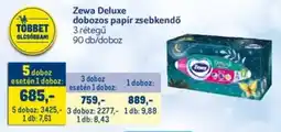 Metro Zewa deluxe dobozos papír zsebkendő ajánlat