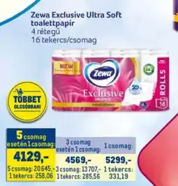 Metro Zewa Exclusive Ultra Soft toalettpapír ajánlat