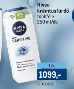 Metro Nivea krémtusfürdő ajánlat