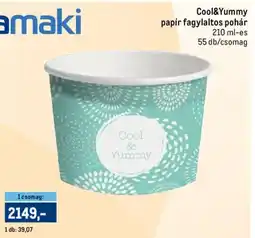 Metro Cool&yummy papír fagylaltos pohár ajánlat