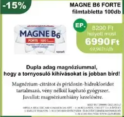 PatikaPlus Magne b6 forte filmtabletta ajánlat