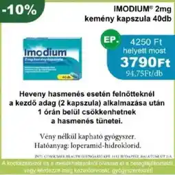 Imodium kemény kapszula
