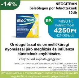 Neocitran belsőleges por felnőtteknek