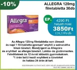 PatikaPlus Allegra filmtabletta ajánlat