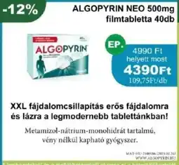 Algopyrin neo filmtabletta
