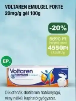 PatikaPlus Voltaren emulgel forte gel ajánlat