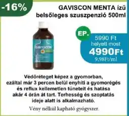 Gaviscon menta ízű belsőleges szuszpenzió