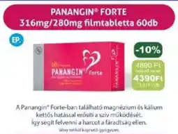 PatikaPlus Panangin forte filmtabletta ajánlat