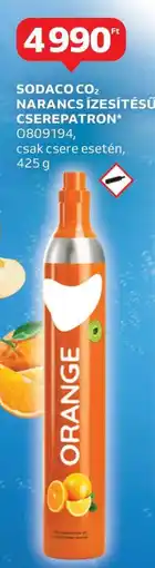 Auchan Sodaco CO2 Narancs ízesítésű cserepatron ajánlat