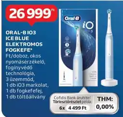 Auchan ORAL-B IO3 ICE BLUE ELEKTROMOS FOGKEFE ajánlat