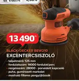 Auchan BLACK+DECKER BEW210 EXCENTERCSISZOLÓ ajánlat