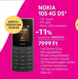 Auchan NOKIA 105 4G DS ajánlat