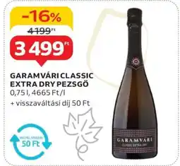 Auchan Garamvári Classic Extra Dry Pezsgő ajánlat