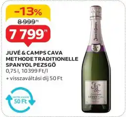 Auchan Juvé & Camps Cava Methode Traditionelle Spanyol Pezsgő ajánlat