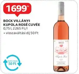 Auchan BOCK VILLÁNYI KUPOLA ROSÉ CUVÉE ajánlat
