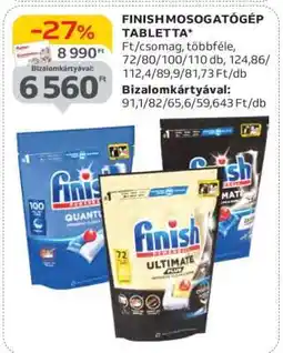 Auchan FINISH Mosogatógép-tabletta ajánlat