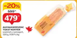 Auchan AUCHAN KEDVENC TOAST KENYÉR ajánlat