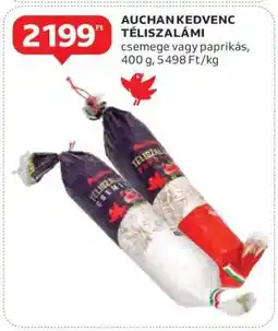 Auchan Auchan Kedvenc Téliszalámi ajánlat