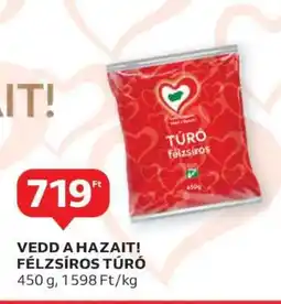 Auchan Vedd a Hazait! Félzsíros Túró ajánlat
