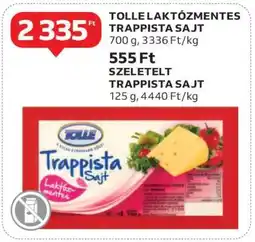 Auchan Tolle Laktózmentes Trappista Sajt ajánlat
