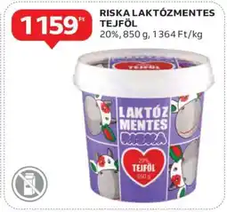 Auchan Riska Laktózmentes Tejföl ajánlat