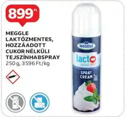 Auchan Meggle Laktózmentes, Hozzáadott Cukor Nélküli Tejszínhabspray ajánlat