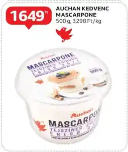 Auchan Auchan Kedvenc Mascarpone ajánlat