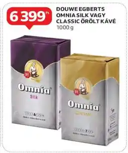 Auchan Douwe Egberts Omnia Silk vagy Classic Őrölt Kávé ajánlat