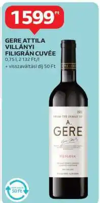 Auchan Gere Attila Villányi Filigrán Cuvée ajánlat