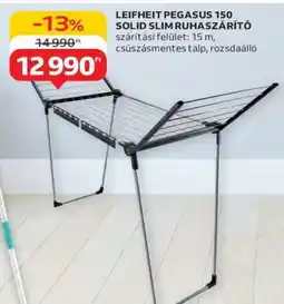 Auchan LEIFHEIT PEGASUS 150 SOLID SLIM RUHASZÁRÍTÓ ajánlat