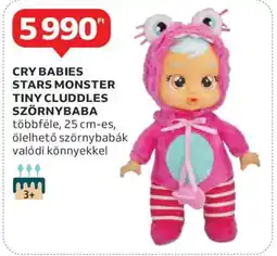 Auchan Cry Babies Stars Monster Tiny Cuddles Szörnybaba ajánlat