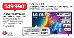 Auchan LG 43QNED80T3A 4K UHD SMART QNED TV ajánlat