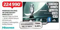 Auchan HISENSE 55U7NQ 4K UHD SMART MINILED TV ajánlat