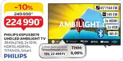 Auchan PHILIPS 65PUS8079 UHD LED AMBILIGHT TV ajánlat