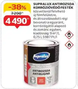 Auchan SUPRALUX ANTIROZSDA KORRÓZIÓVÉDŐ FESTÉK ajánlat