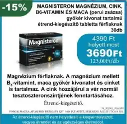 PatikaPlus Magnisteron magnézium, cink, b6-vitamin és maca ajánlat