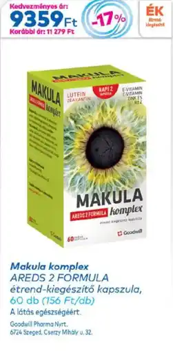 Gyöngy Patikák Makula komplex areds 2 formula étrend-kiegészítő kapszula ajánlat