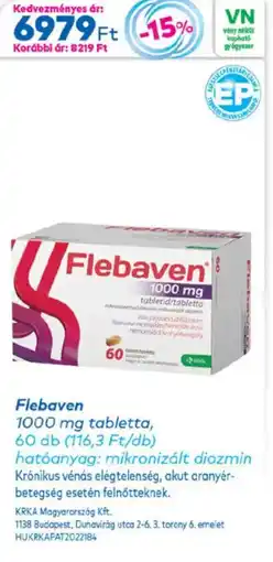Gyöngy Patikák Flebaven tabletta ajánlat