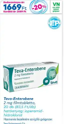 Gyöngy Patikák Teva-enterobene filmtabletta ajánlat