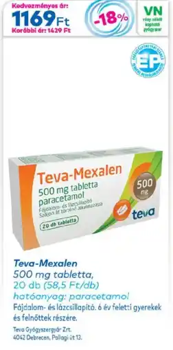 Gyöngy Patikák Teva-mexalen tabletta ajánlat