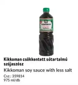 Metro Kikkoman csökkentett sótartalmú szójaszósz ajánlat