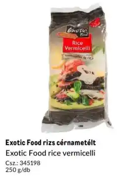 Metro Exotic Food rizs cérnametélt ajánlat