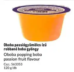 Metro Oboba passiógyümölcs ízű robbanó boba gyöngy ajánlat
