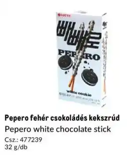 Metro Pepero fehér csokoládés kekszrúd ajánlat