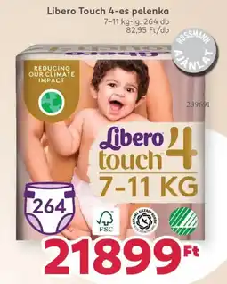 Rossmann Libero Touch 4-es pelenka ajánlat