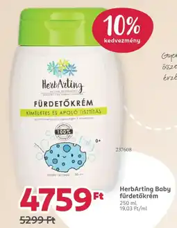 Rossmann HerbArting Baby fürdetőkrém ajánlat