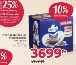Rossmann PreVital alutasakos macskaeledel multipack ajánlat