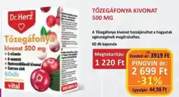 Pingvin Patika Dr. Herz Tőzegáfonya kivonat ajánlat