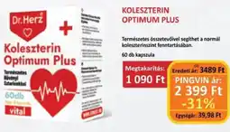 Pingvin Patika Dr. Herz Koleszterin Optimum Plus ajánlat